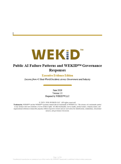 WEKID failure patterns briefing